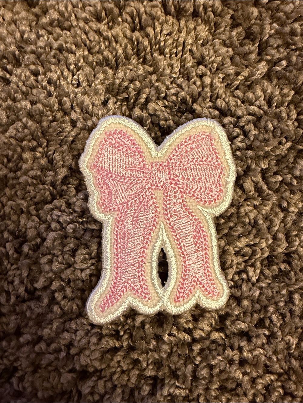 New stoney clover lane pink bow patch